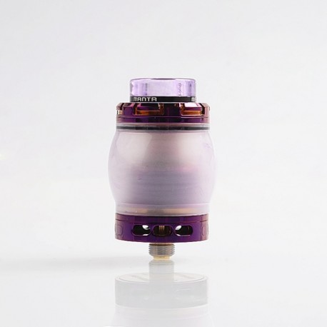 Authentic Advken Manta RTA Rebuildable Tank Atomizer Resin Edition - Purple, Resin + Stainless Steel, 4.5ml, 24mm Diameter