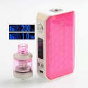 Authentic Wismec SINUOUS V200 200W TC VW Box Mod + Amor NSE Tank Kit - Magenta, 1~200W, 2 x 18650, 3ml, 0.27 / 1.3 Ohm