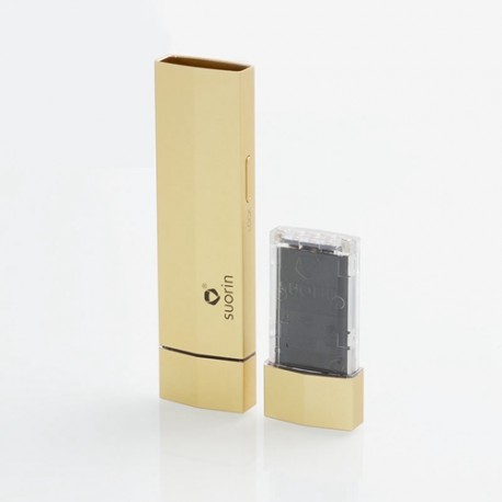 Authentic Suorin Edge 10W 230mAh Pod System Device w/ Dual Removable Batteries - Gold