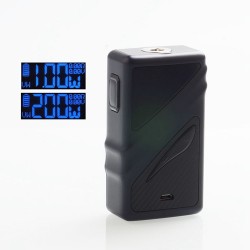 Authentic Smoant Taggerz 200W TC VW Variable Wattage Box Mod - Black, 1~200W, 2 x 18650