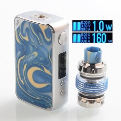 Authentic Eleaf iStick Mix 160W TC VW Variable Wattage Box Mod + ELLO POP Tank Kit - Skyline Numen, 2 x 18650, 6.5ml, 0.2 Ohm