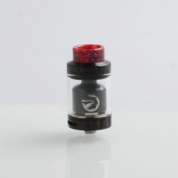 Authentic Hellvape Rebirth RTA Rebuildable Tank Atomizer - Black, 5ml, 25mm Diameter