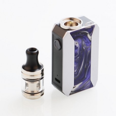 Authentic Voopoo Drag Baby Trio 25W 1500mAh TC VW Variable Wattage Mod Kit - Ultra Violet, 5~25W, 1.8ml, 0.6 / 1.2 Ohm