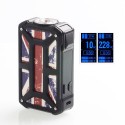 Authentic Rincoe Mechman 228W TC VW Variable Wattage Box Mod - Steel Bone Union Flag Black, 1~228W, 2 x 18650