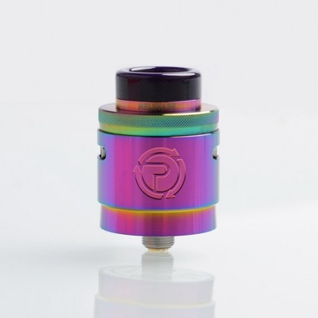 Authentic Hellvape Passage RDA Rebuildable Dripping Atomizer w/ BF Pin - Rainbow, Stainless Steel, 24mm Diameter