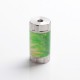 Authentic Ultroner Mini Stick Tube MOSFET Semi-Mechanical Mod - Silver + Green, SS + Stabilized Wood, 1 x 18350