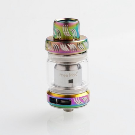 [Ships from Bonded Warehouse] Authentic Freemax Mesh Pro Sub-Ohm Tank Clearomizer - Rainbow, SS + Glass, 5 / 6ml, 25mm Diameter