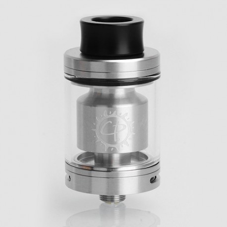 Authentic ADVKEN CP RTA Rebuildable Tank Atomizer - Silver, Stainless Steel, 3.5ml, 24mm Diameter