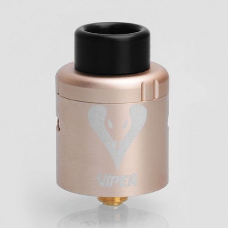 Authentic Vapjoy Viper BF RDA Rebuildable Dripping Atomizer w/ Squonk Pin - Champange Gold, Aluminum + SS, 24mm Diameter
