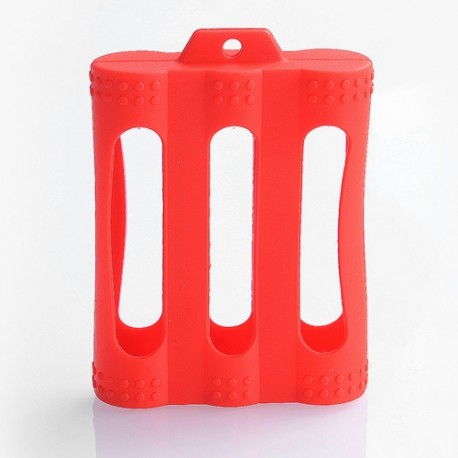 Authentic Iwodevape Protective Case Sleeve for Triple 18650 Batteries - Red, Silicone