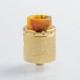 Authentic VandyVape Lit RDA Rebuildable Dripping Atomizer w/ BF Pin - Gold, Stainless Steel, 24mm Diameter