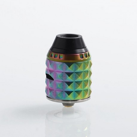 Authentic VandyVape Capstone RDA Rebuildable Dripping Atomizer w/ BF Pin - Rainbow, Stainless Steel, 24mm Diameter