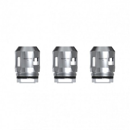 [Ships from Bonded Warehouse] Authentic SMOK Replacement A2 Coil Head for TFV8 Baby V2 Sub Ohm Tank - 0.2ohm (70~120W) (3 PCS)