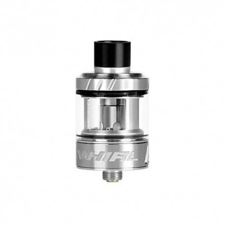 Authentic Uwell Whirl Sub Ohm Tank Clearomizer - Silver, Stainless Steel + Glass, 3.5ml, 0.6 Ohm, 24.2mm Diameter