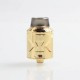 Authentic Hugsvape Piper RDA Rebuildable Dripping Atomizer w/ BF Pin - Gold, Stainless Steel, 24mm Diameter