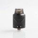 Authentic Hugsvape Piper RDA Rebuildable Dripping Atomizer w/ BF Pin - Black, Stainless Steel, 24mm Diameter