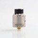 Authentic Advken Notch RDA Rebuildable Dripping Atomizer w/ BF Pin - Silver, Stainless Steel, 24mm Diameter