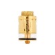 Authentic Wotofo Faris RDTA Rebuildable Dripping Tank Atomizer w/ BF Pin - Gold, Stainless Steel, 3ml, 24mm Diameter