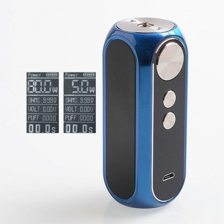 Authentic OBS Cube 80W 3000mAh VW Variable Wattage Built-in Battery Box Mod - Blue, Zinc Alloy