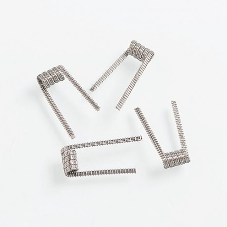 Authentic Fumytech Triple Caterpilar Kanthal A1 Wire Pre-built Coils - 24GA x 3 + 32GA, 0.15 Ohm (4 PCS)