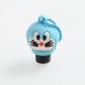 Authentic Vapesoon Doraemon 510 Drip Tip w/ Cap for RDA / RTA / Sub Ohm Tank Atomizer - Blue, POM + Silicone