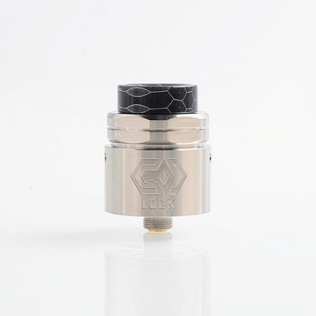 Authentic Ehpro Lock RDA Rebuildable Dripping Atomizer w/ BF Pin - Silver, Stainless Steel, 24mm Diameter