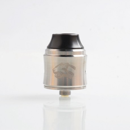 Authentic OBS Cheetah 3 III RDA Rebuildable Dripping Atomizer w/ BF Pin - Silver, Stainless Steel, 25mm Diameter