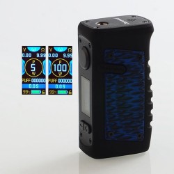 Authentic VandyVape Jackaroo 100W TC VW Variable Wattage Box Mod - Blue Porcelain, 5~100W, 1 x 18650 / 20700 / 21700