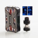 Authentic Rincoe Mechman 228W TC VW Box Mod + Mechman Mesh Tank Kit - Steel Wing Union Flag SS, 1~228W, 2 x 18650, 4.5ml