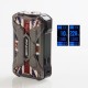 Authentic Rincoe Mechman 228W TC VW Variable Wattage Box Mod - Steel Wing Union Flag SS, 1~228W, 2 x 18650