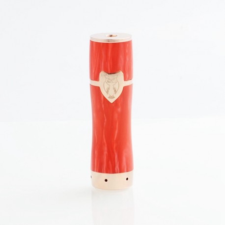 Authentic Onetop Pallas Mechancial Tube Mod - Red, Resin + Brass, 1 x 18650