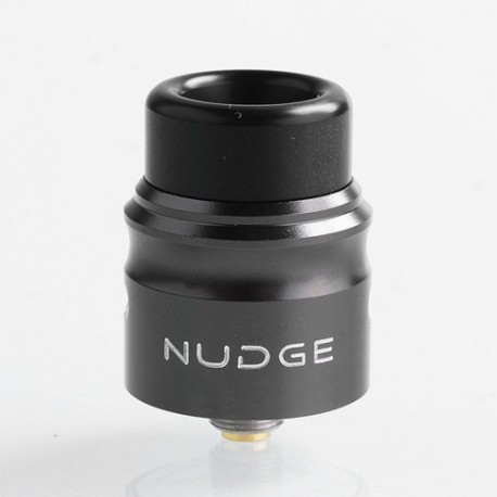 Authentic Wotofo Nudge RDA Rebuildable Dripping Atomizer w/ BF Pin - Gun Metal, Aluminum + 316 Stainless Steel, 22mm Diameter