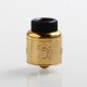 Authentic Wotofo Warrior RDA Rebuildable Dripping Atomizer w/ BF Pin - Gold, Stainless Steel, 25mm Diameter
