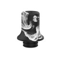 Authentic Vapefly Brunhilde MTL RTA Replacement Long Drip Tip - Black + White, Resin