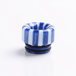Authentic Reewape AS144 Replacement 810 Drip Tip for 528 Goon / Kennedy / Battle / Mad Dog RDA - Blue + White, Resin, 12mm