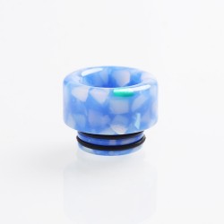 Authentic Reewape AS146 Replacement 810 Drip Tip for 528 Goon RDA - Blue + White, Resin, Color Change, 14mm