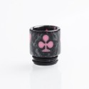 Authentic Reewape AS147 Replacement 810 Drip Tip for 528 Goon / Kennedy / Battle / Mad Dog RDA - Gray + Pink, Resin, 18mm