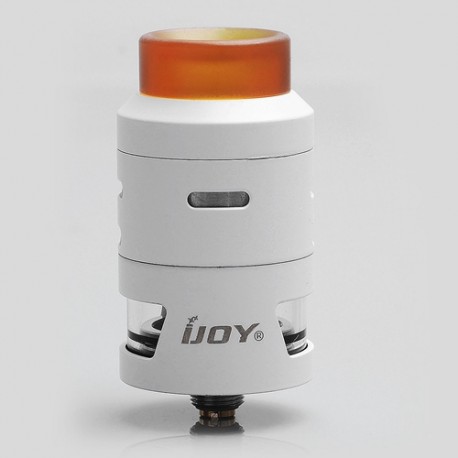 Authentic IJOY RDTA 5S Rebuildable Dripping Tank Atomizer - White, Stainless Steel, 2.6ml, 24mm Diameter