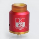 Authentic IJOY Combo RDA Rebuildable Dripping Atomizer - Red, Stainless Steel, 25mm Diameter