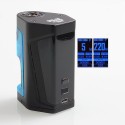 Authentic VandyVape Pulse Dual 220W TC VW Squonk Box Mod - Black Blue, 5~220W, 7ml, 2 x 18650