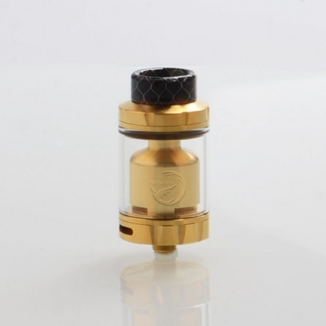 Authentic Hellvape Rebirth RTA Rebuildable Tank Atomizer - Gold, 5ml, 25mm Diameter