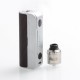 Authentic Hippovape Papua 100W VW Variable Wattage Box Mod + RDA Kit - Silver, 3~100W, 1 x 18650/20700/21700, 24mm Diameter