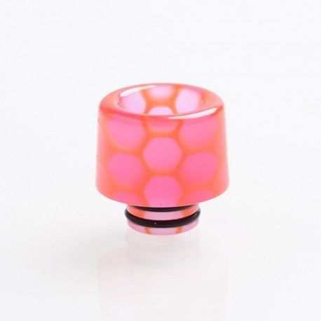Authentic Reewape RW-AS250WY 510 Drip Tip - Pink, Resin, Glowing & Temperature Change