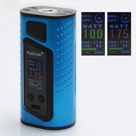 Authentic Sigelei Duo-3 2-Cover Version 255W TC VW Variable Wattage Box Mod - Blue, 10~255W, 2 / 3 x 18650