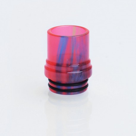 810 Translucent Drip Tip for TFV8 Sub Ohm Tank - Red, Epoxy Resin, 20mm