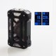 Authentic Rincoe Mechman 228W TC VW Variable Wattage Box Mod - Steel Case Wolf Black, 1~228W, 2 x 18650