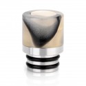 Authentic SXK 510 Drip Tip - Khaki, Resin + Stainless Steel, 15mm