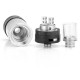 Authentic OBS Crius V3 RTA Rebuildable Tank Atomizer - Black, Stainless Steel + Glass, 5ml, 22mm Diameter