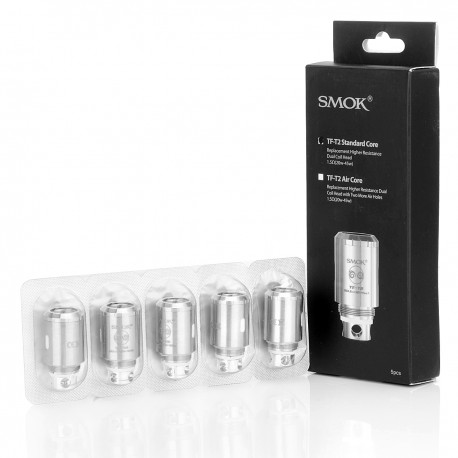 Authentic SMOKTech TF-T2 Standard Core Coil Heads for TFV4 / TFV4 Mini Tank - Silver, 1.5 Ohm (20~45W)