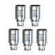 Authentic SMOKTech TF-STC2 Temperature Sensing Dual Coil Head for TFV4 / TFV4 Mini- Stainless Steel, 0.25 Ohm (5 PCS)